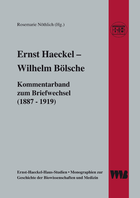 9783861354864 Ernst Haeckel - Wilhelm Bölsche